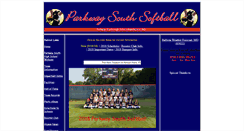 Desktop Screenshot of parkwaysouthsoftball.com